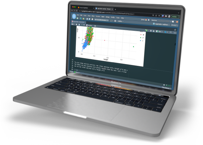 Laptop with Amazon SageMaker data image
