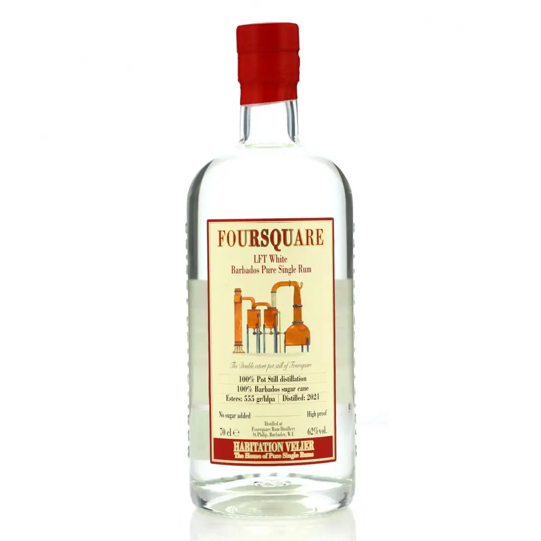 Image of the front of the bottle of the rum LFT White