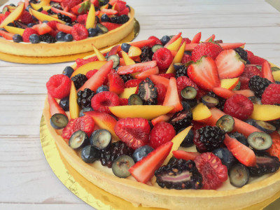 Fresh Berries and Stone Fruit Tart