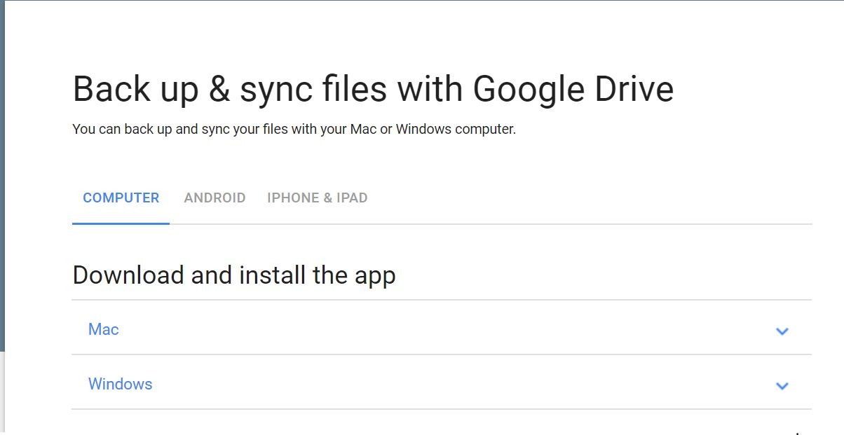 Backup and sync files