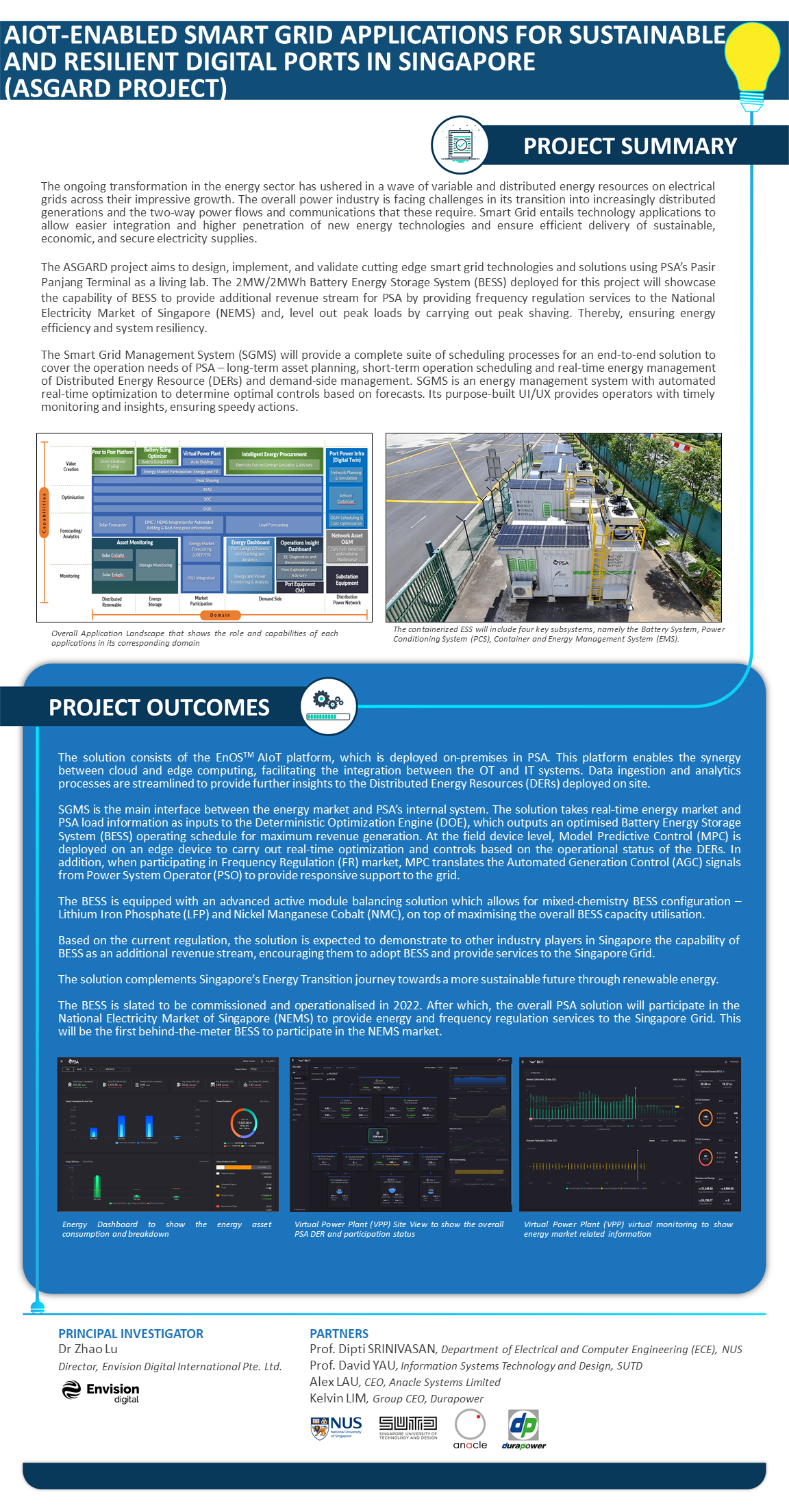AIoT-Enabled Smart Grid Applications for Sustainable and Resilient Digital Ports in Singapore (ASGARD Project)
