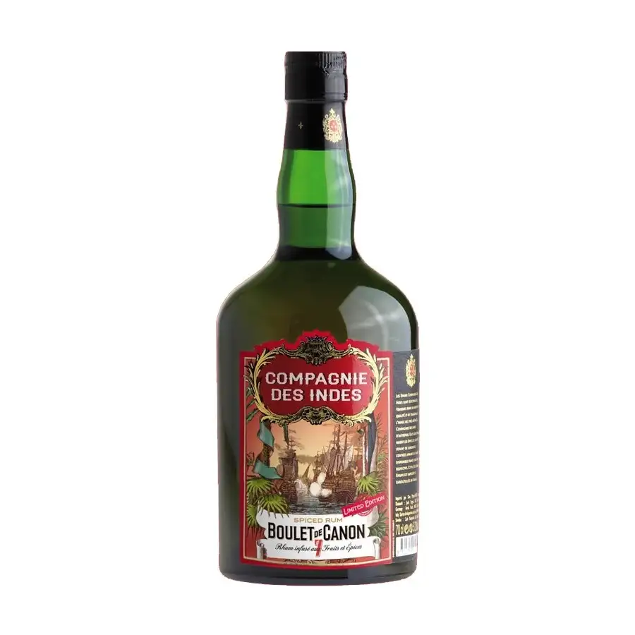 Image of the front of the bottle of the rum Boulet de Canon 7