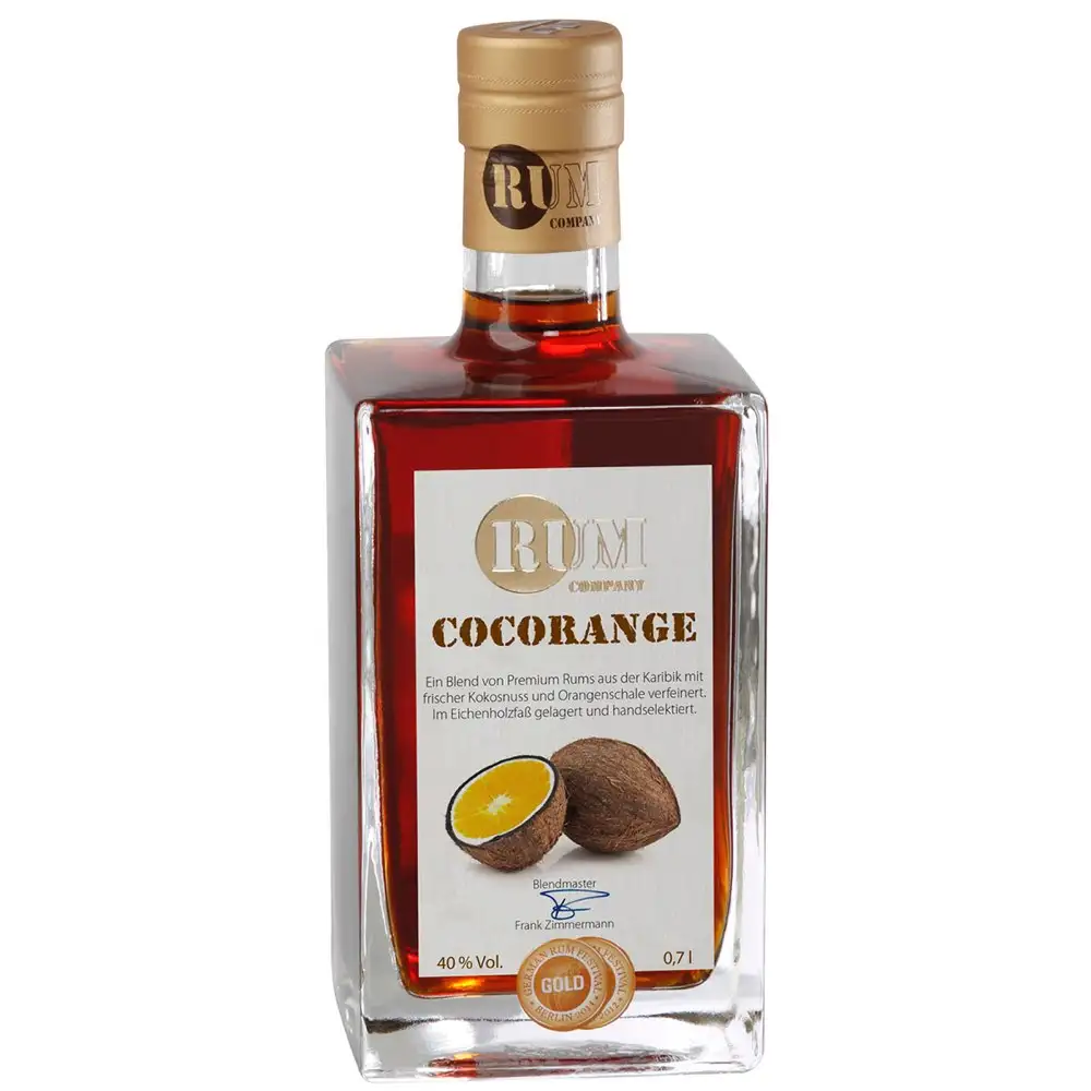 Image of the front of the bottle of the rum Cocorange