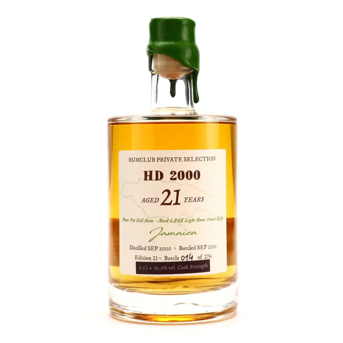 Image of the front of the bottle of the rum Rumclub Private Selection HD 2000 Ed. 21 LROK