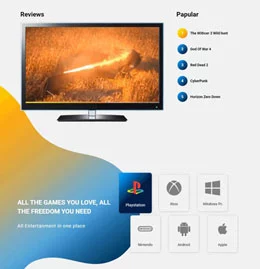GameStack website ui thumbnail