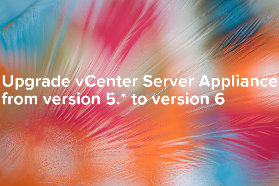 Upgrade vCenter Server Appliance from version 5 to version 6 -  logo