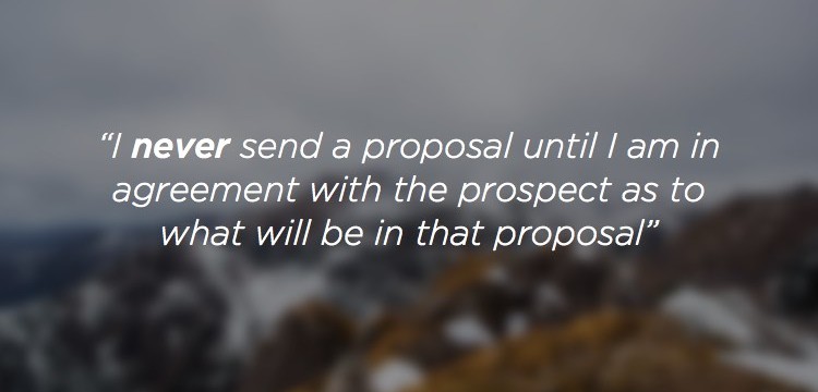 Common mistake when creating a proposal