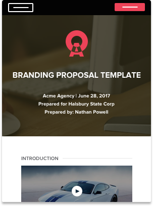 Branding Proposal template
