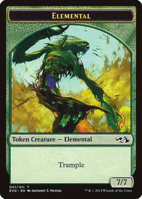 7/7 Green Elemental Creature Token | MTG.onl Tokens