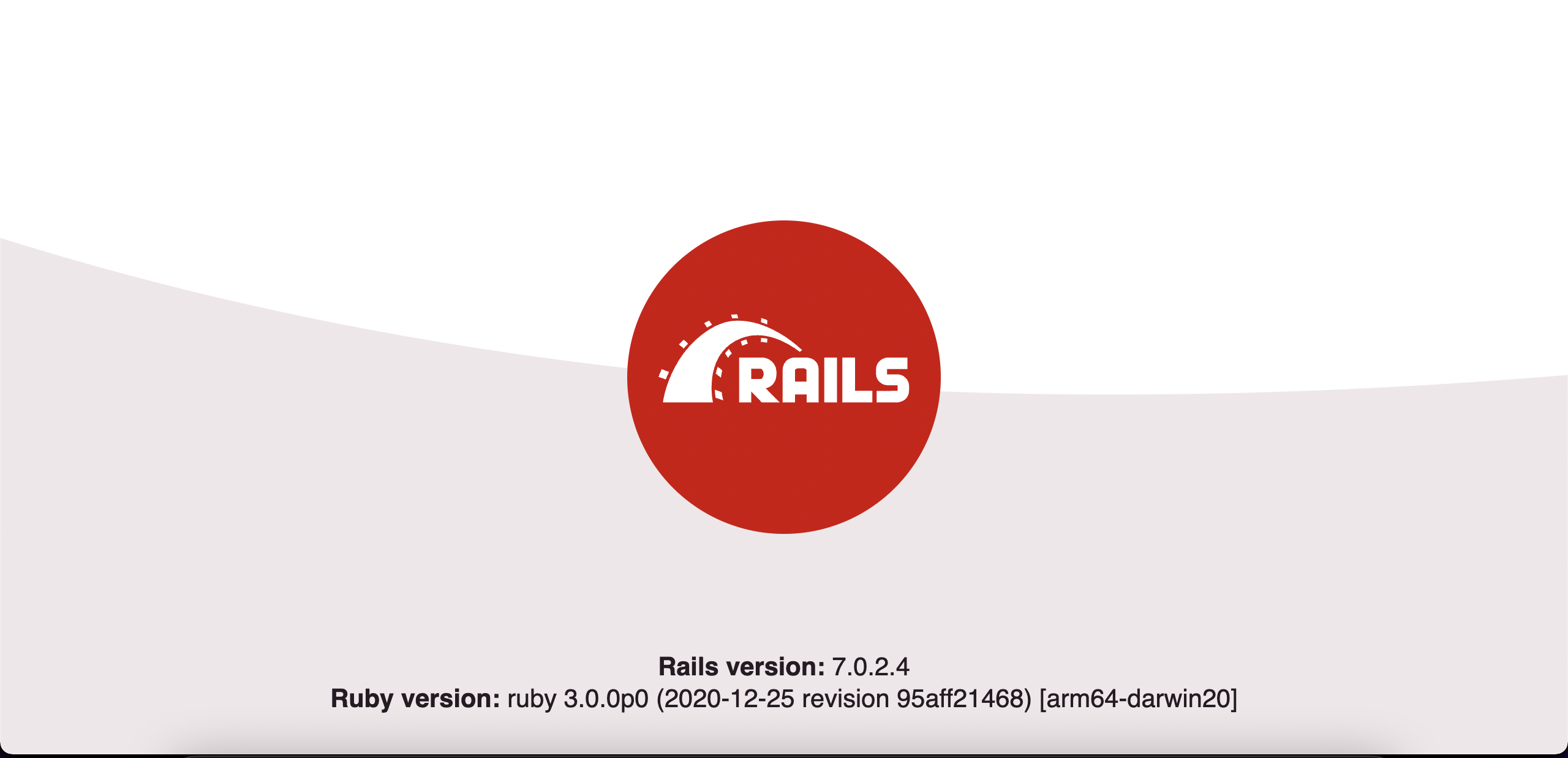 Welcome page in Rails