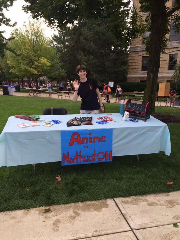 Anime In Northwest Ohio at Campusfest 2015.