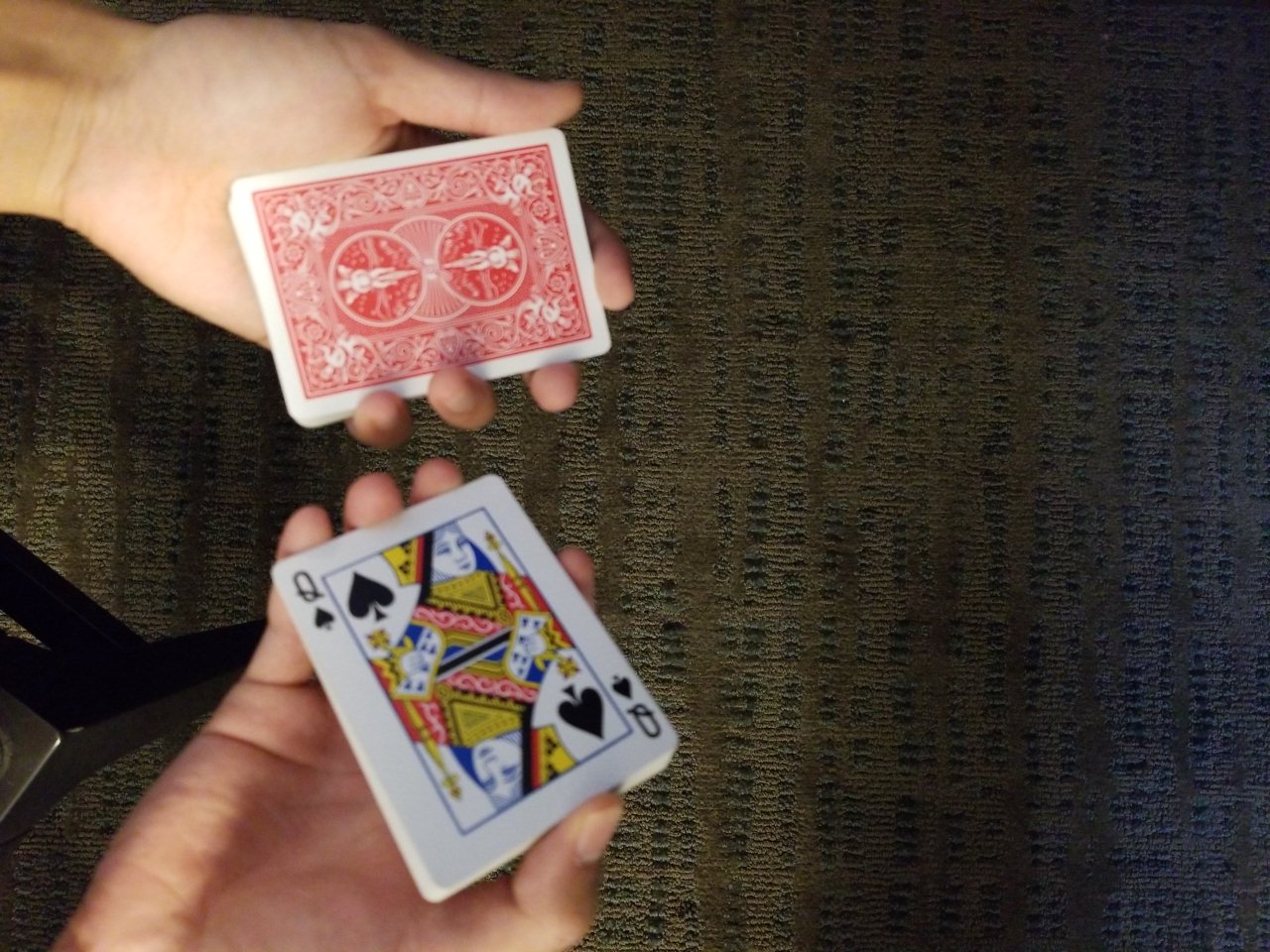 cutting to a specific card