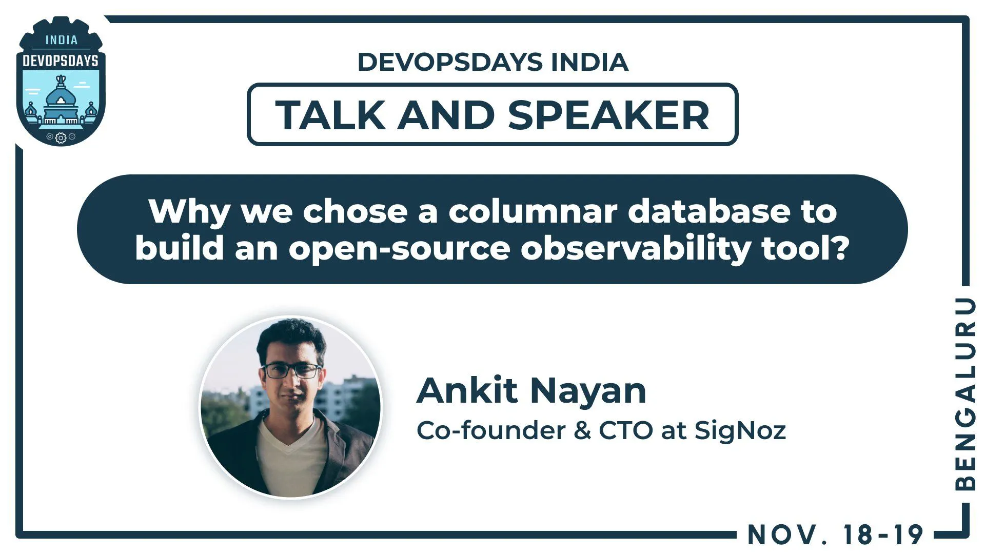 SigNoz will be at the upcoming DevOps Days India