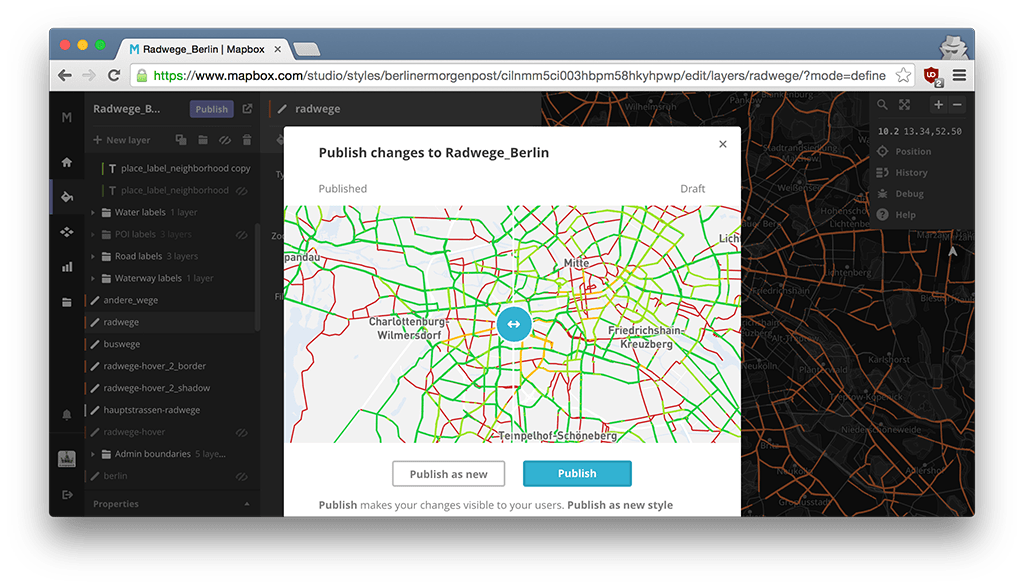 Mapbox publish Screenshot