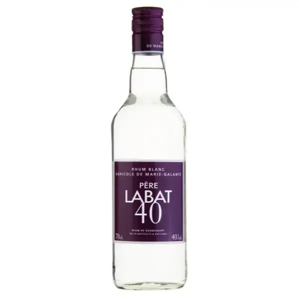 Image of the front of the bottle of the rum Père Labat 40