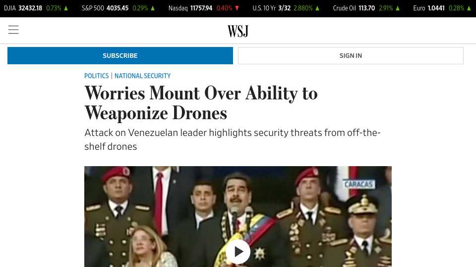 Worries Mount Over Ability to Weaponize Drones