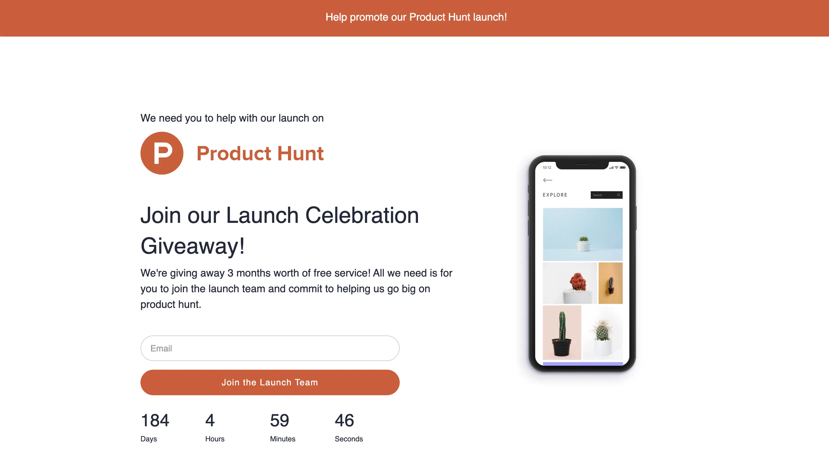Product Hunt example