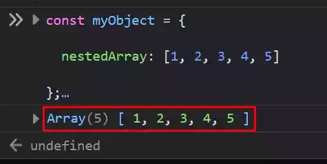 How to access an array that is nested in an object? (Javascript)