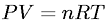 Ideal gas equation
