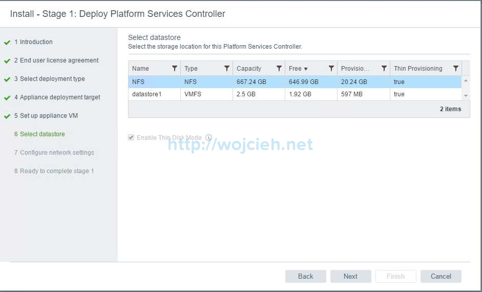 vCenter Server Appliance 6.5 with External Platform Services Controller - 8