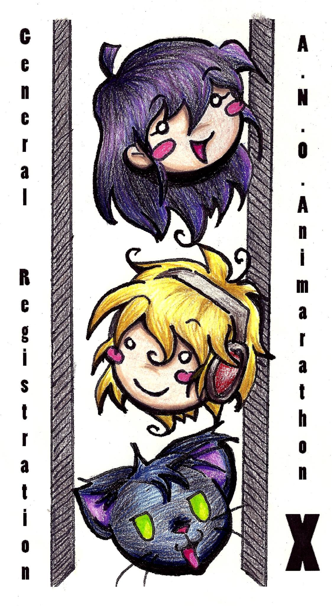 The Animarathon X Badge.