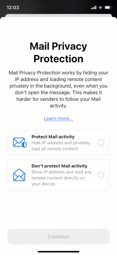 Integritetsskydd i Apple Mail