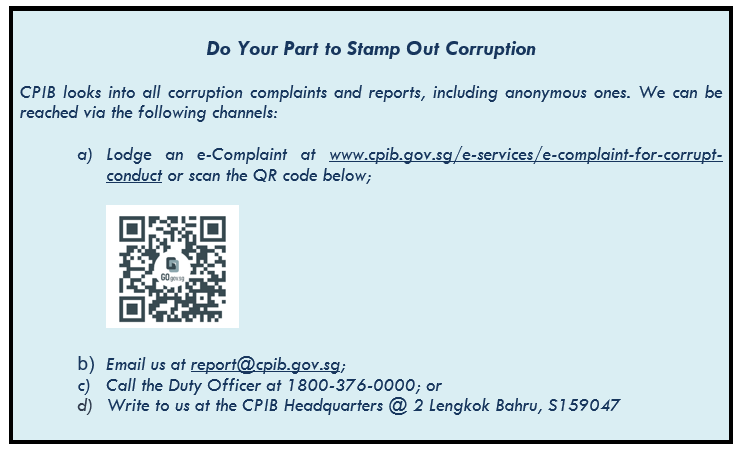 Do Your Part to Stamp Out Corruption