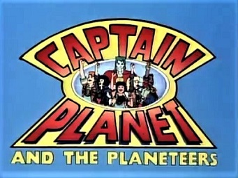 title card of captain planet and the planeteers cartoon