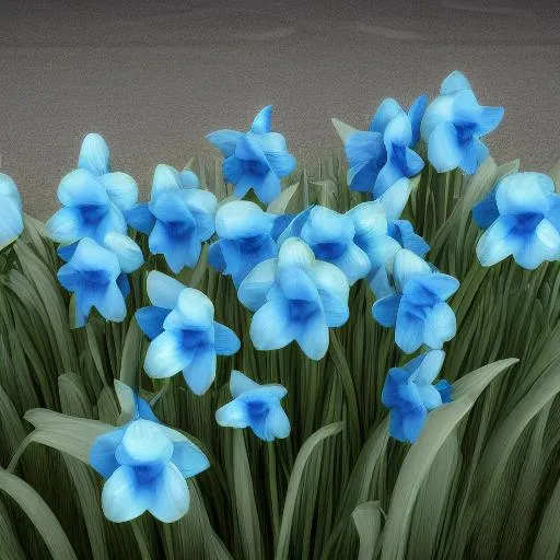 Blue daffodils