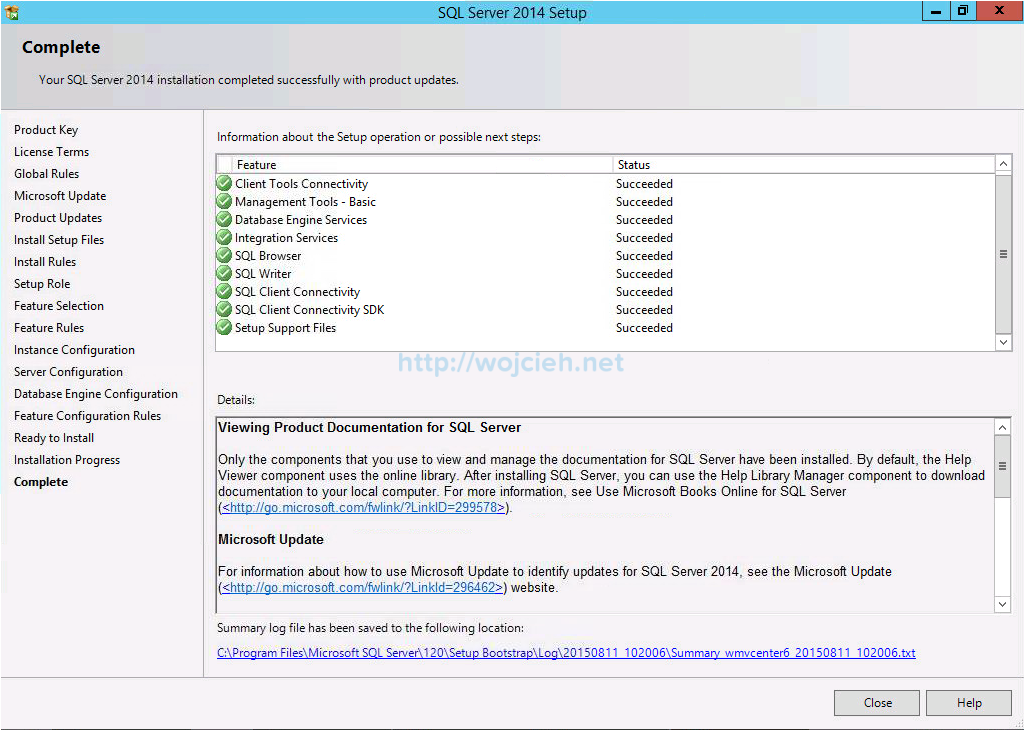 VMware vCenter Server 6 on Windows Server 2012 R2 with Microsoft SQL Server 2014 - 17