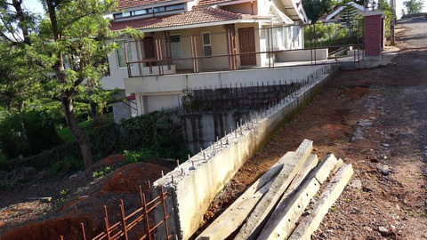 Plot 38 Serenitea - RCC wall with neighbour