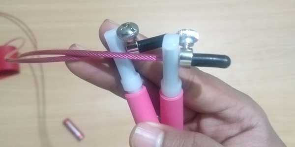 Skipping rope from amazon pink