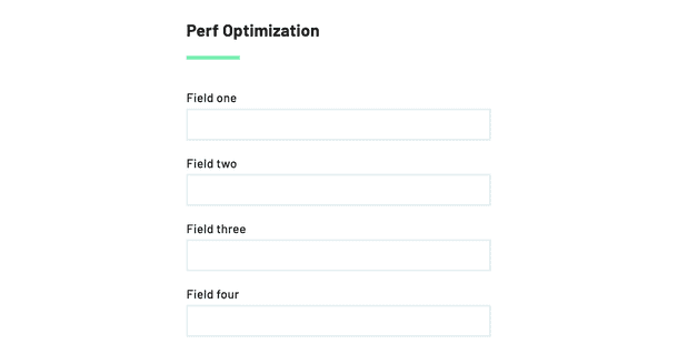 Example list of webform fields
