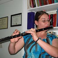 michelle on a flute
