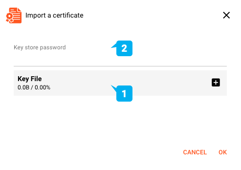 Importing a Trusted Certificate (Secret Management)