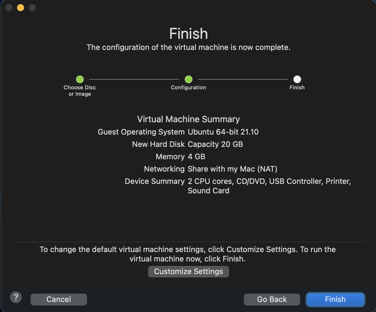 VMware Fusion Installation - 15