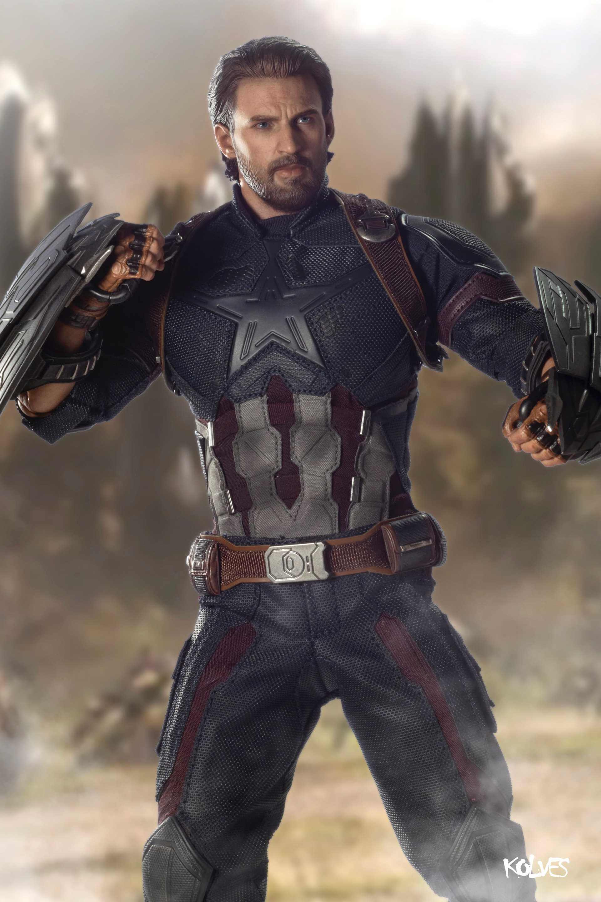 Captain America with Rooted Hair