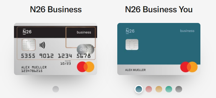N26 Business Mastercards
