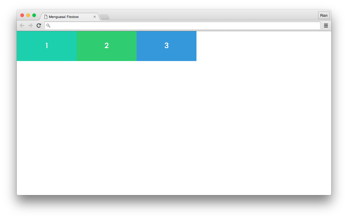 Flexbox Layout: Flex-shrink di setiap box, memaksa item untuk mengurangi ukurannya