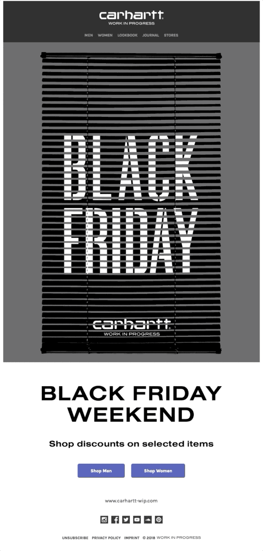 deal is live black friday email template