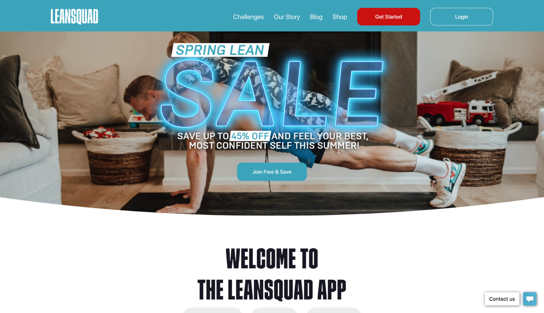 Lean Squad Website Screenshot