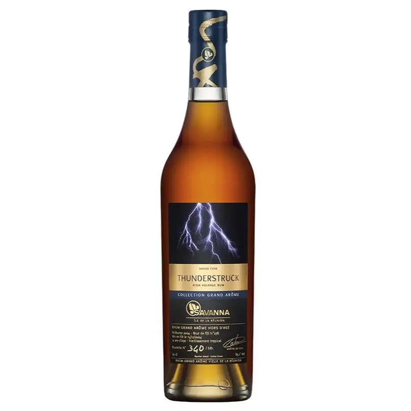 Image of the front of the bottle of the rum Collection Grand Arôme Thunderstruck