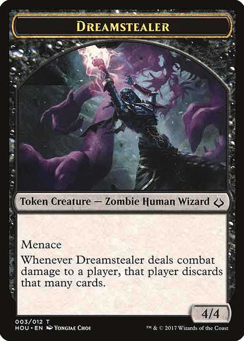 4/4 Black Dreamstealer Creature Token | MTG.onl Tokens