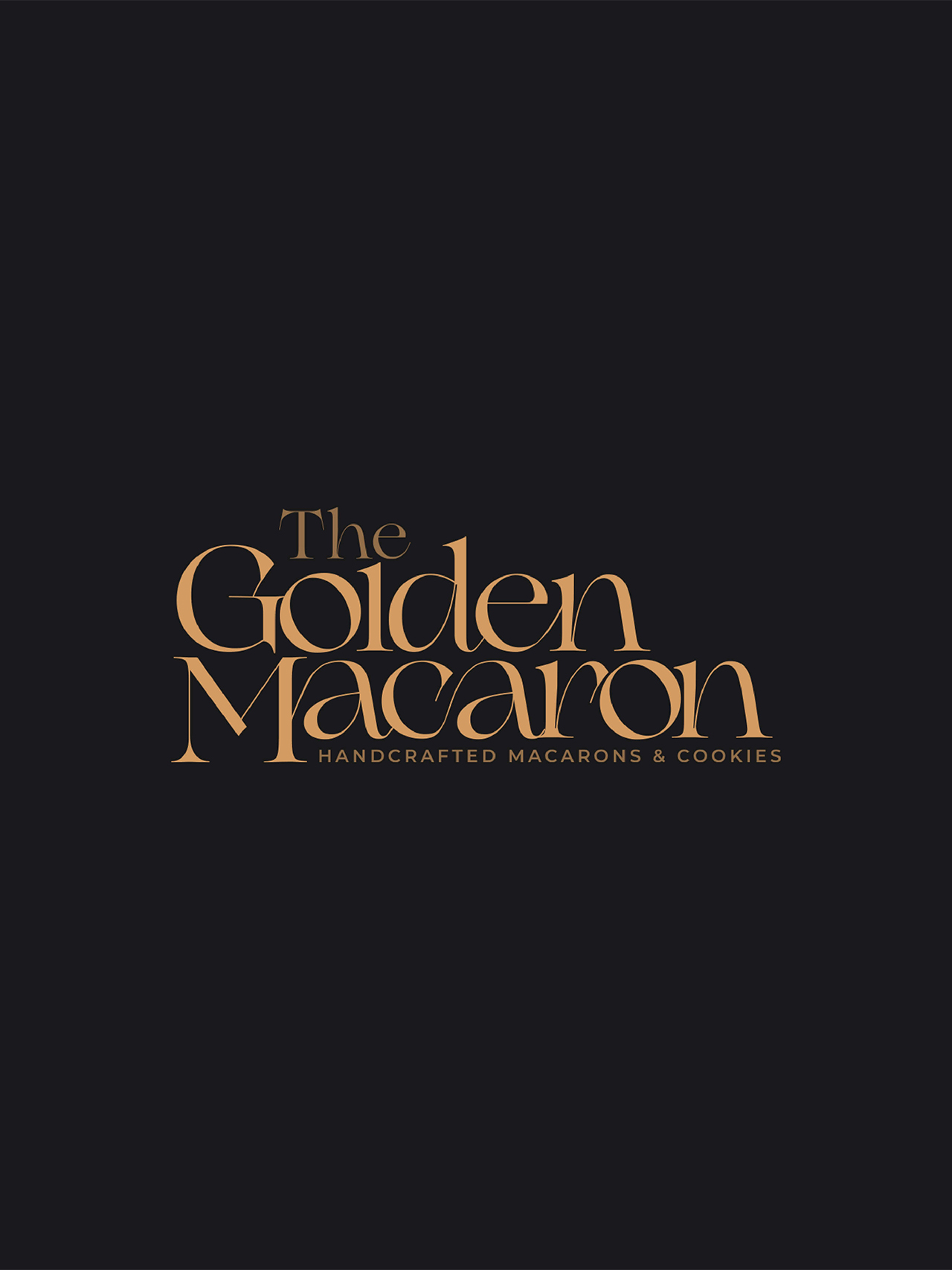 The Golden Macaron Logo