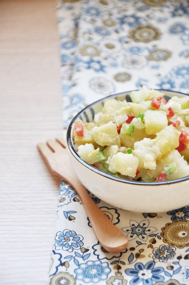 Classic Potato Salad with Homemade Vegan Mayonnaise