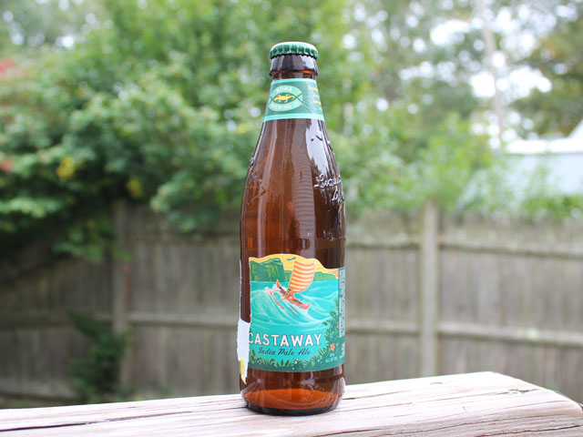 Castaway, a India Pale Ale brewed by Kona Brewing Company