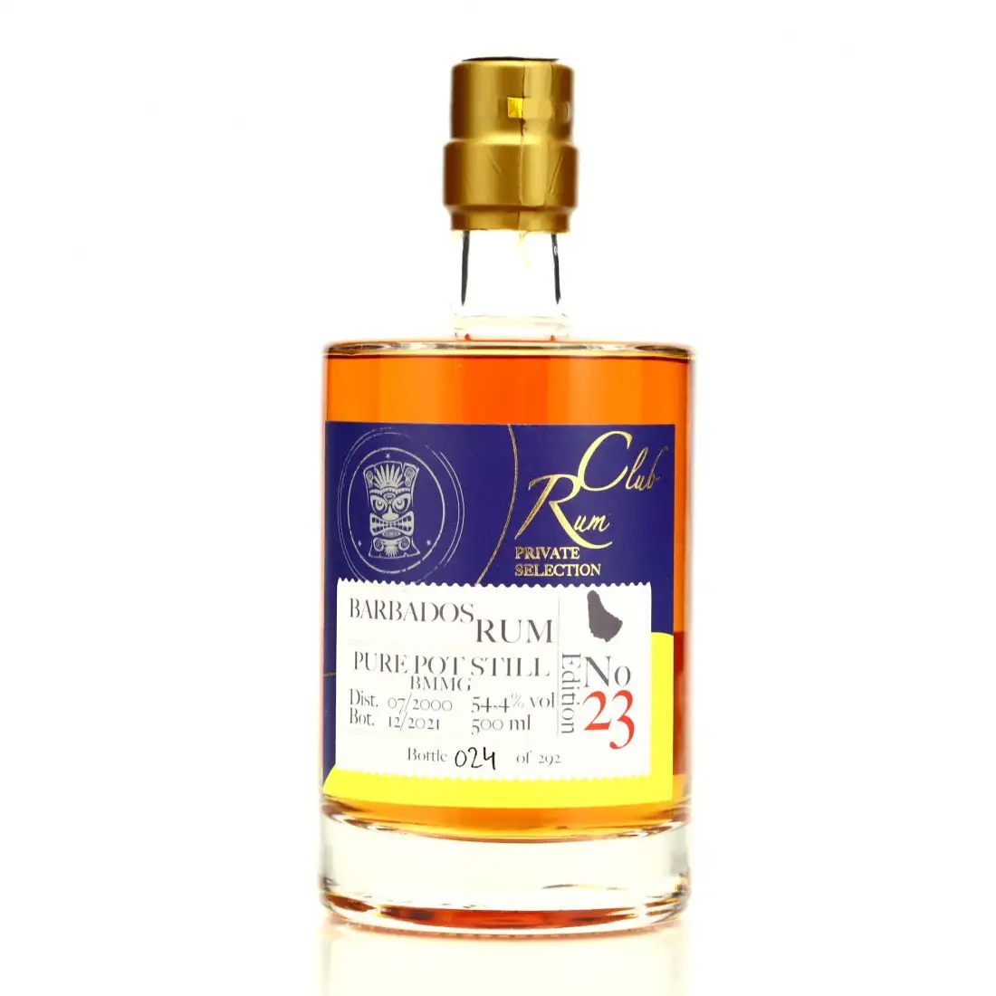 Image of the front of the bottle of the rum Rumclub Private Selection Ed. 23 BMMG