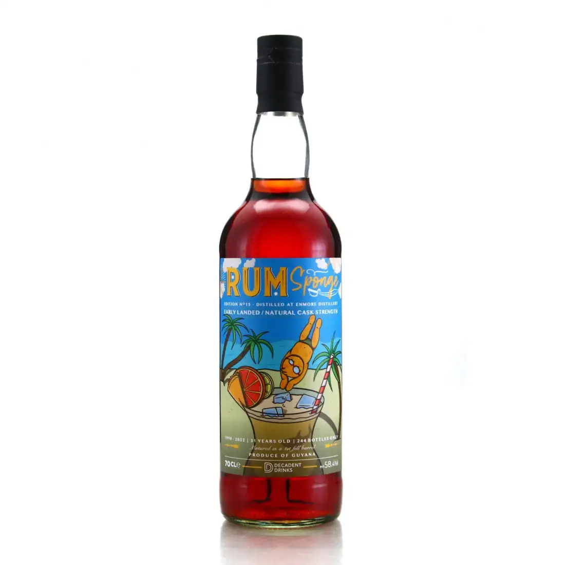 Image of the front of the bottle of the rum Rum Sponge No. 15
