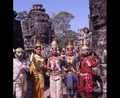 Cambodia Bayon Faces 12
