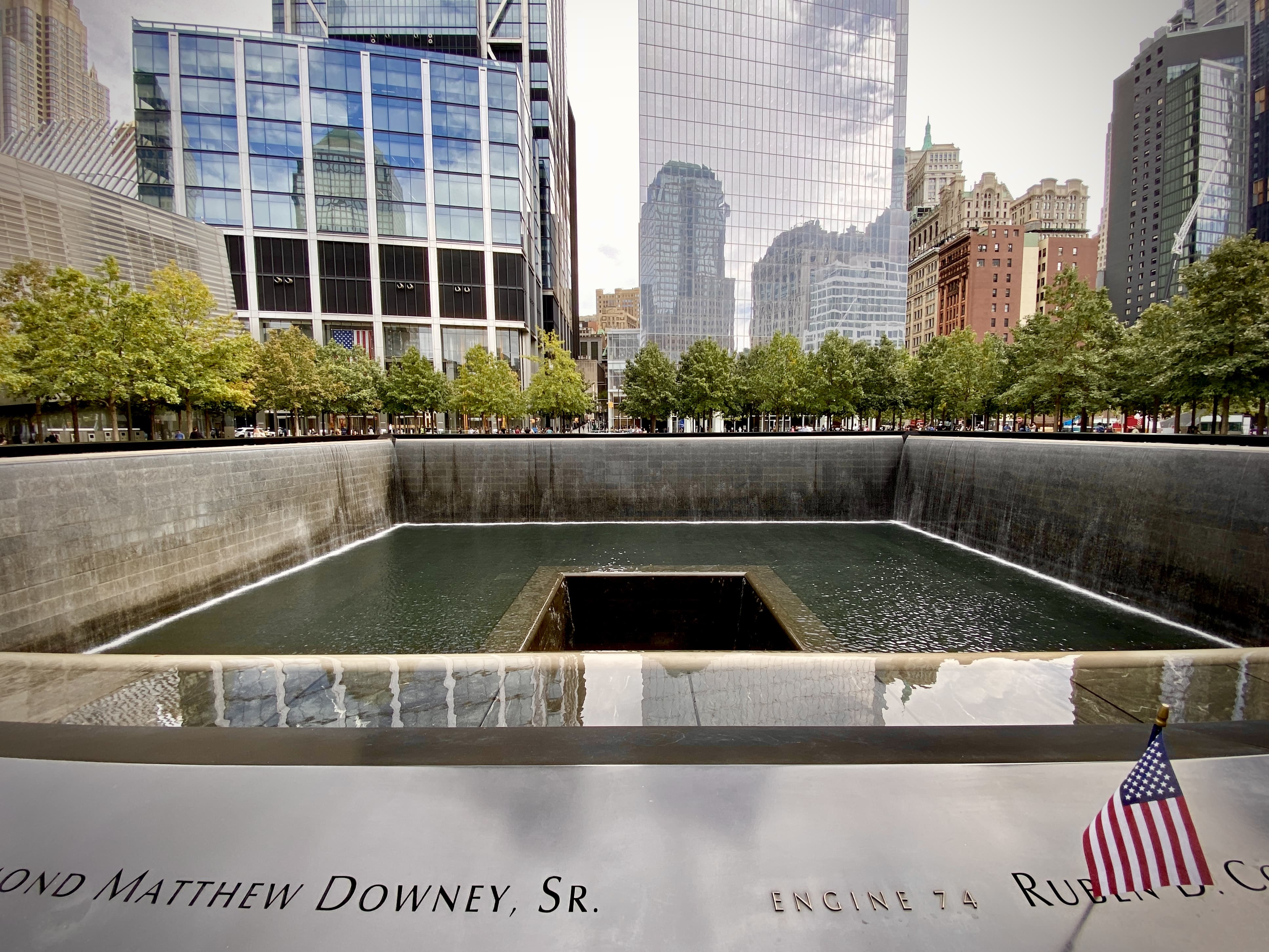 The original World Trade Center 9/11 memorial